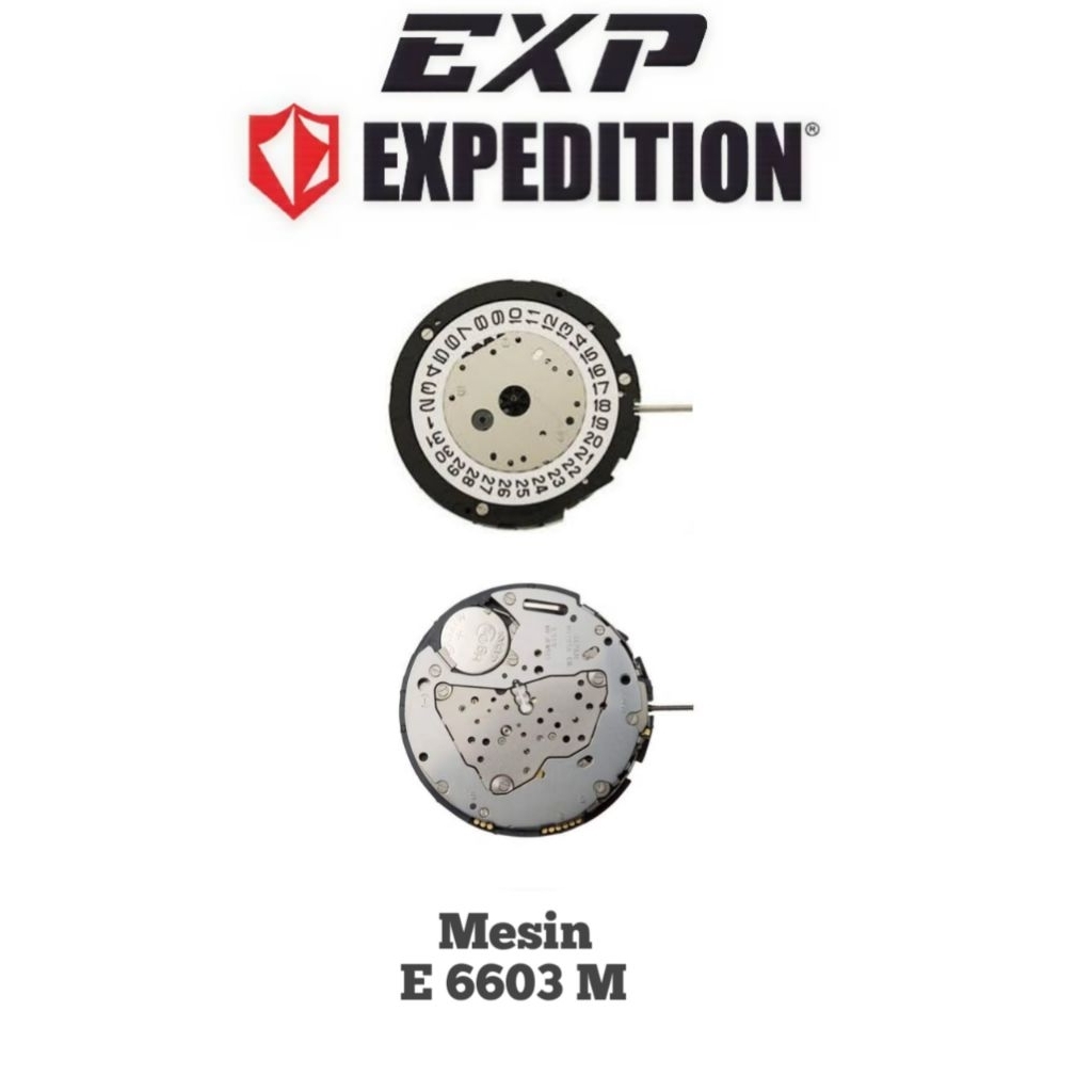 Mesin Original untuk jam tangan Expedition Type E 6603 M