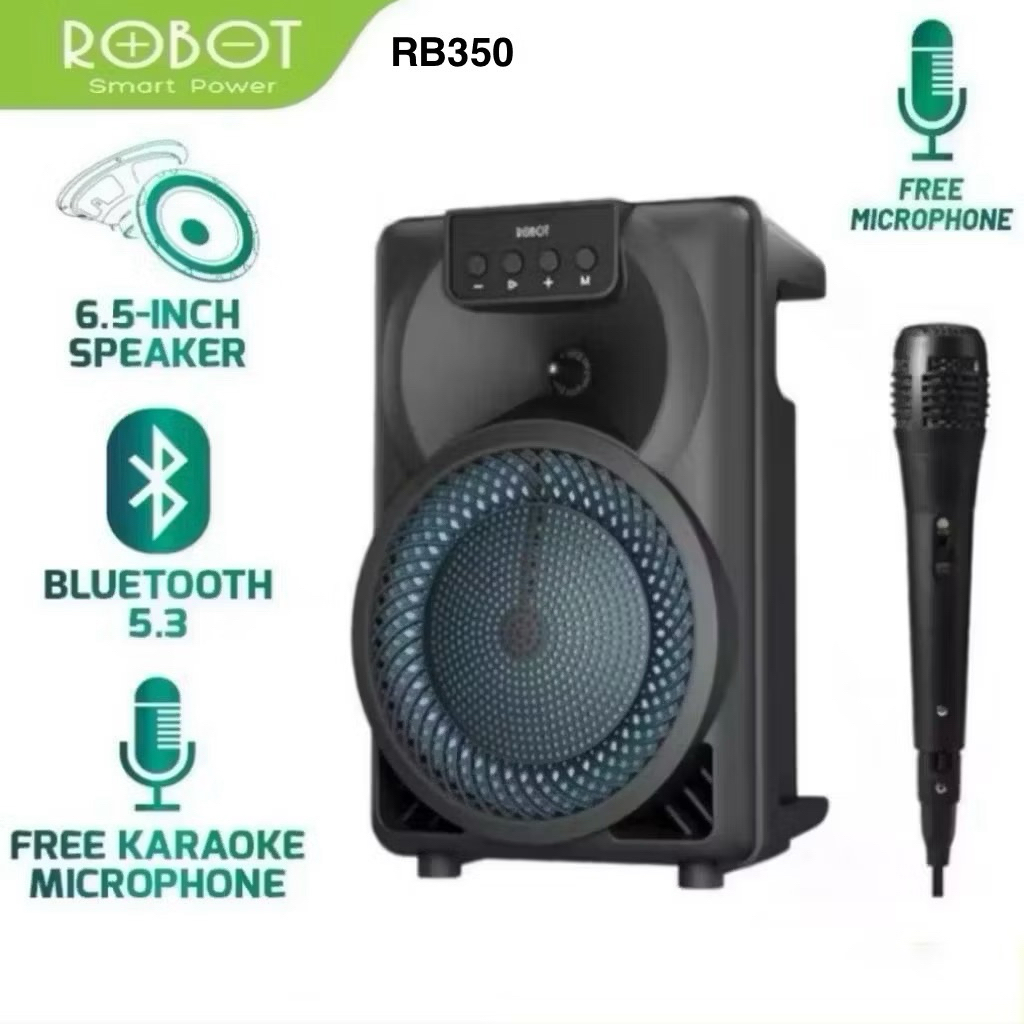 ROBOT RB350 Speaker Bluetooth Karaoke With Microphone