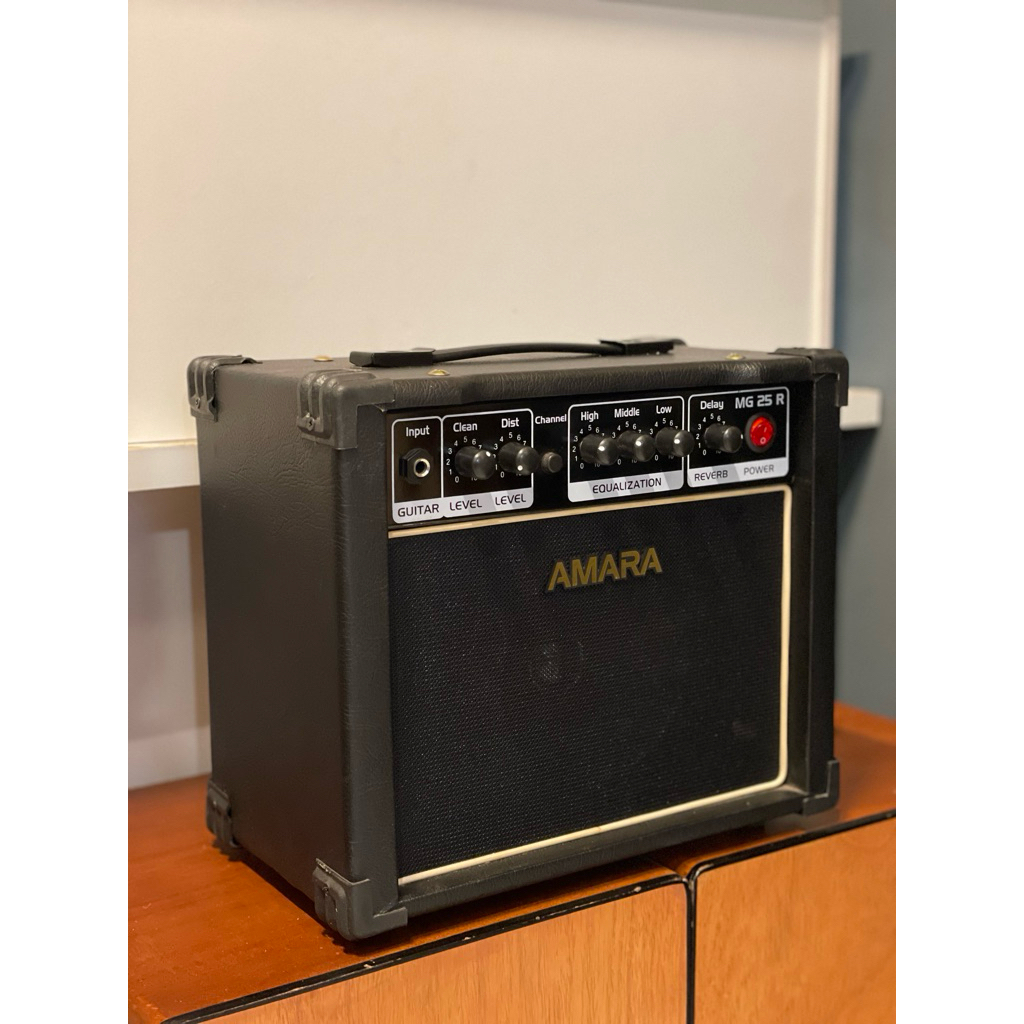 Ampli Gitar Amara 6inch Efek Distorsi Delay Riveb