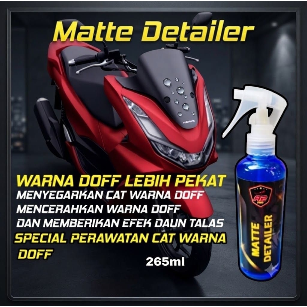 Pengkilap Body Motor Doff/Perawatan cat doff/matte detailer/pelindung cat doff/pengkilap helm doff/p