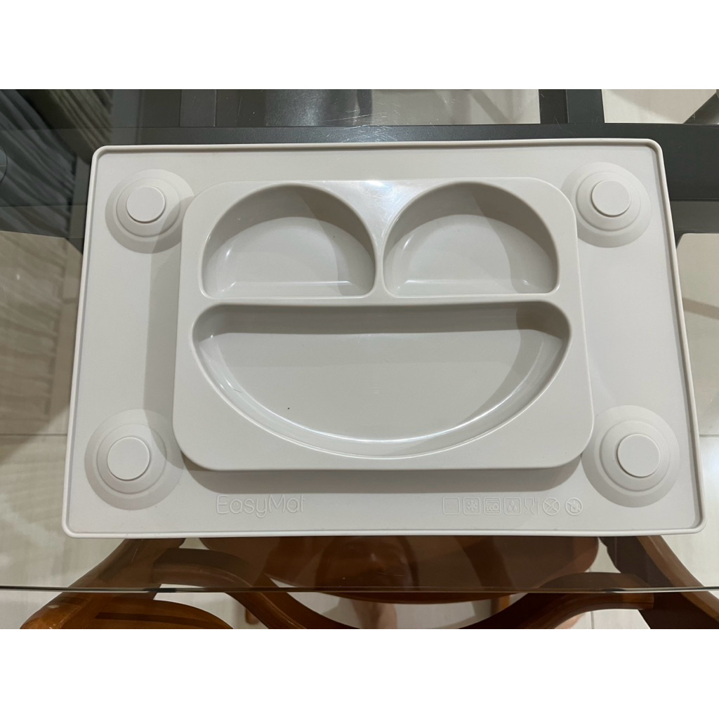 Easymat Silicone suction plate (preloved) / Piring mpasi / piring anak dengan suction