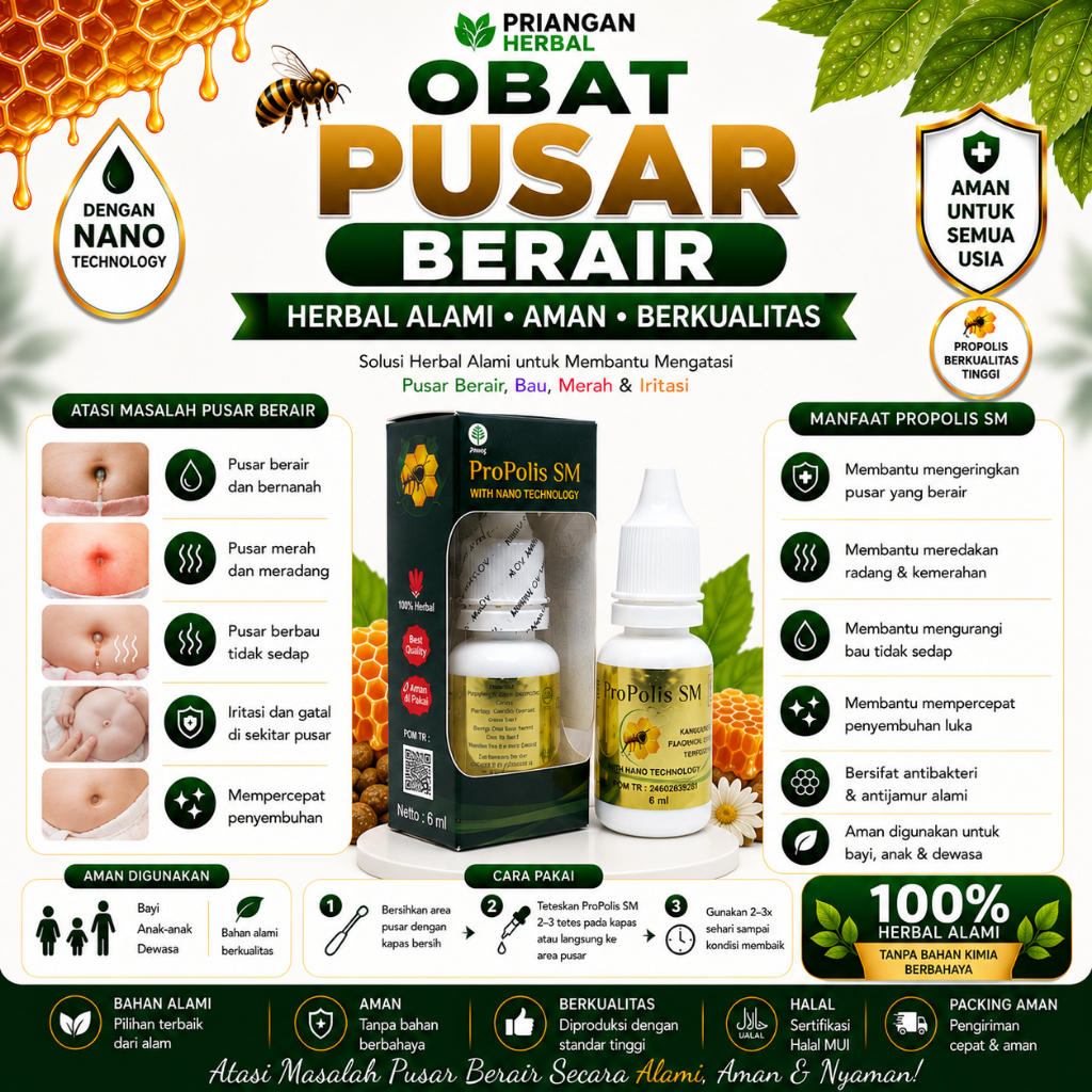 Obat Pusar Bernanah & Berair, Obat Granuloma Umbilikalis, Obat Pusar Bau, Obat Infeksi Jamur Pusar, 