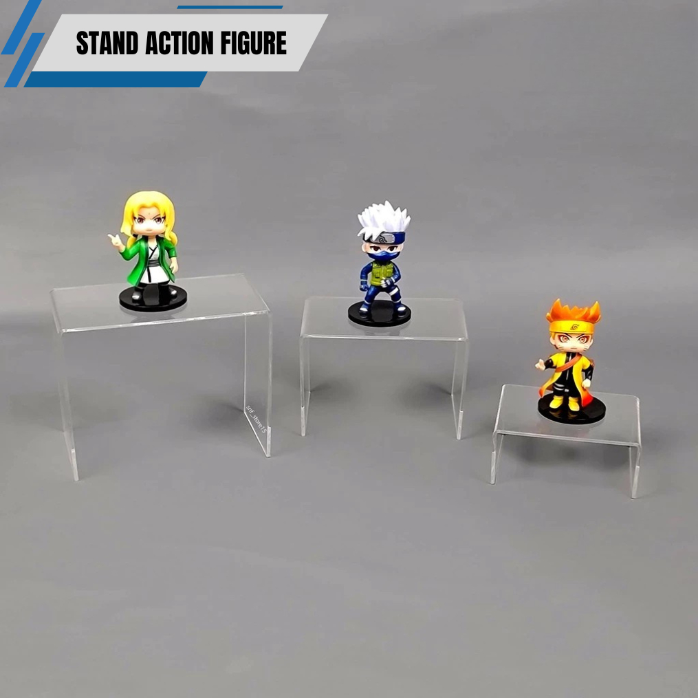 STAND MINIATUR 3IN1 / STAND ACTION FIGURE / TATAKAN MINIATUR / NARUTO / GUNDAM / LEGO / MINIATUR