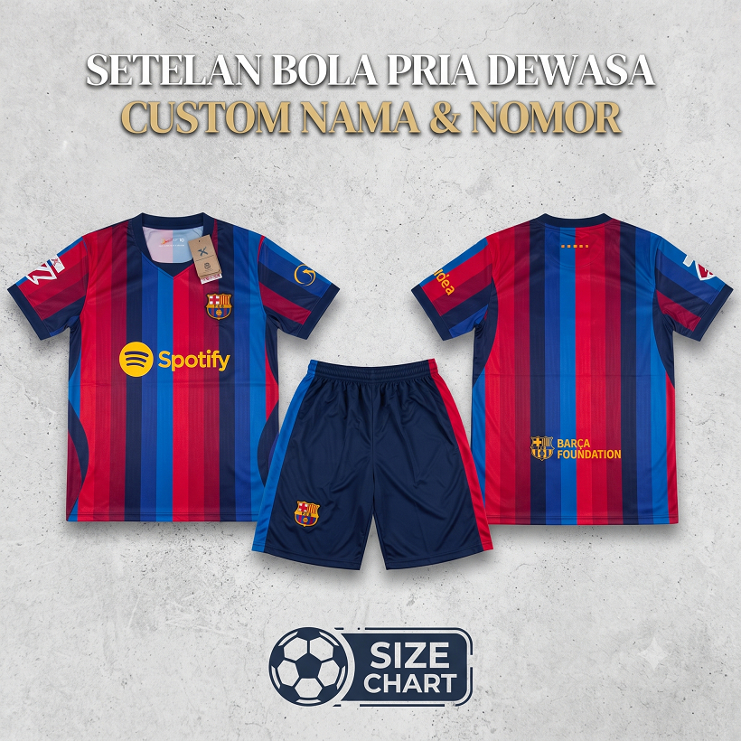 JERSEY BOLA BARCELONA DEWASA MUSIM 2023/2024