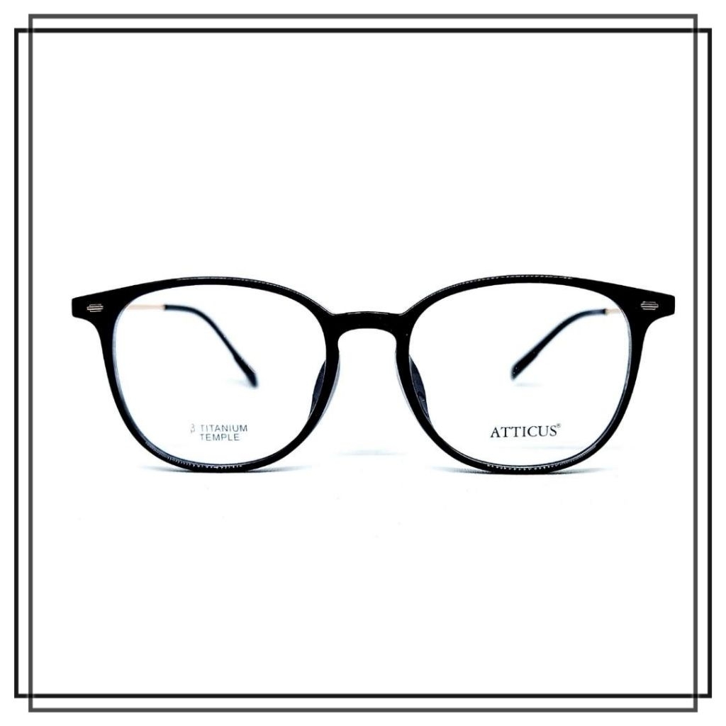 FRAME KACAMATA TITANIUM ATTICUS 65031 Model Keren Elegan Gagang LENTUR Kualitas Bagus ORIGINAL BRAND