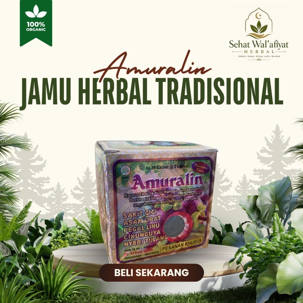 Ramuan Tradisional Herbal Alam AMURalin Original | Khasiat Kebugaran Tubuh