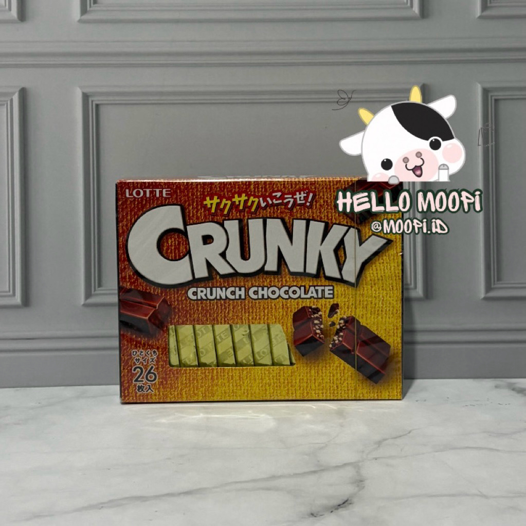 Lotte Crunky Crunch Chocolate - Snack Jepang