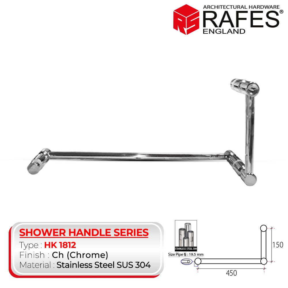 Shower Handle RAFES ENGLAND SUS 304 (HK 1812)