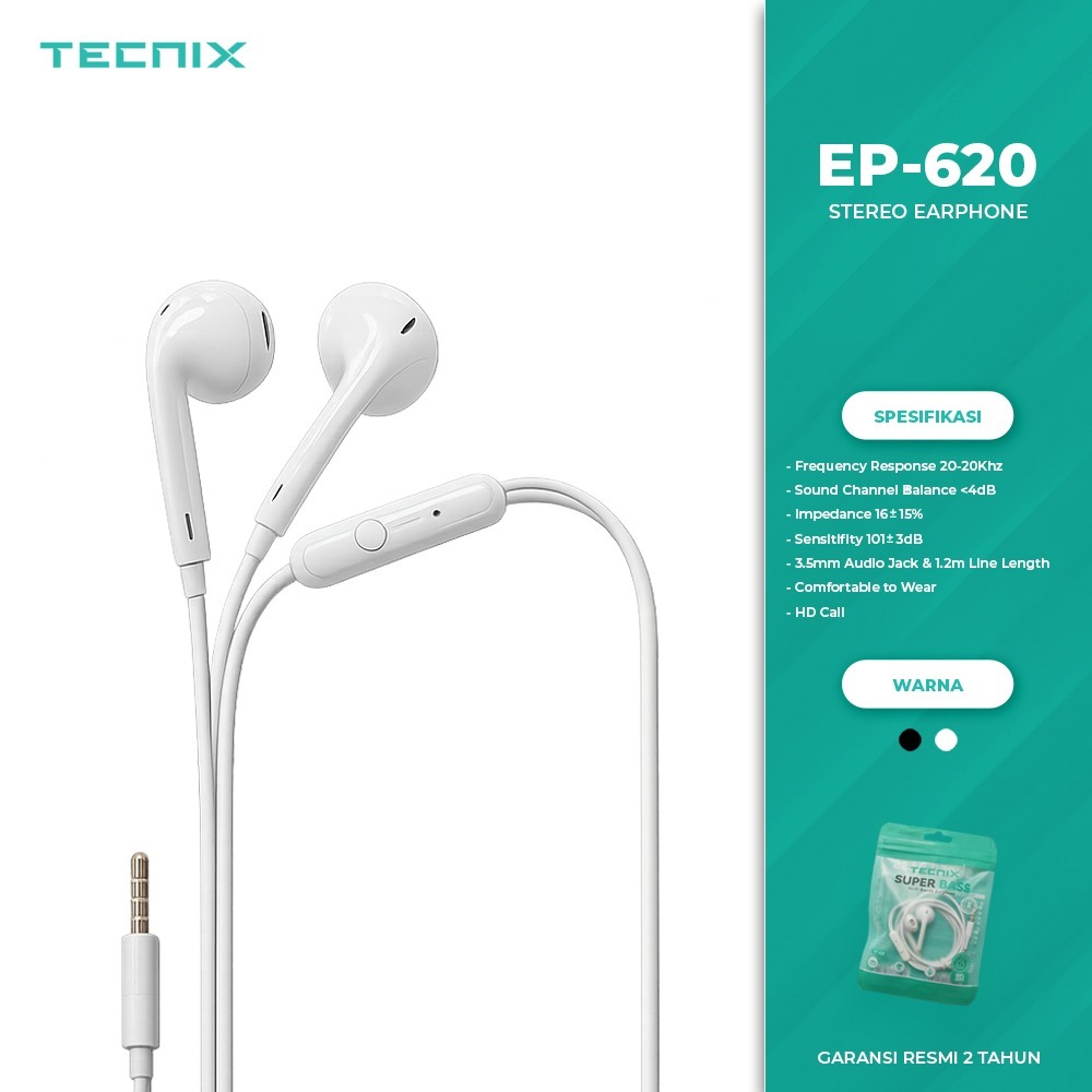 Tecnix EP-620 Stereo Earphone