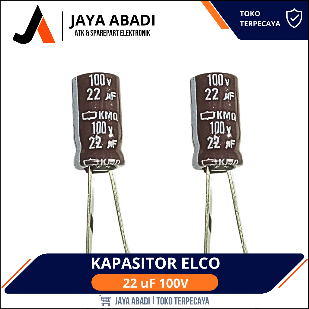Kapasitor Capacitor Eco 22uf 100v 22 uf 100V 22 mikro 100 volt
