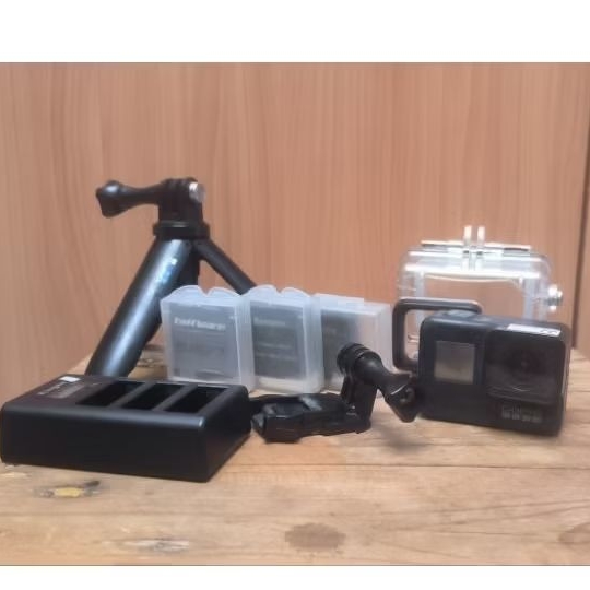 action cam kamera gopro hero 7 black full aksesoris lengkap
