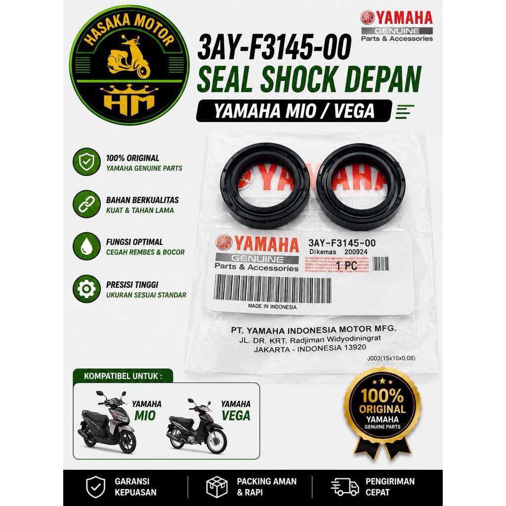 3AY-F3145-00 SEAL SHOCK DEPAN MIO VEGA
