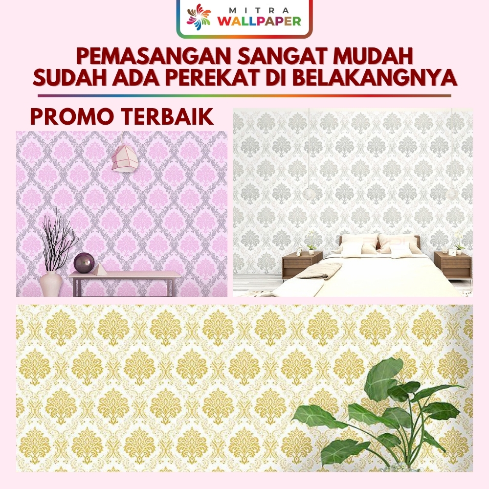 PROMO TERBAIK - Wallpaper Dinding Kamar Wallpaper Dinding Ruang Tamu Wallpaper Dinding Batik