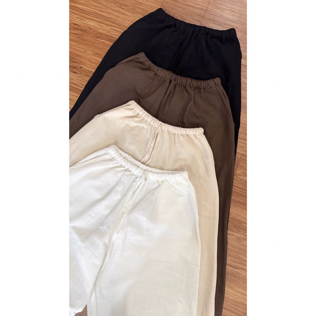 Onitacus-Yoma Linen Pants | Kulot Linen Wanita| Kulot Linen Serut