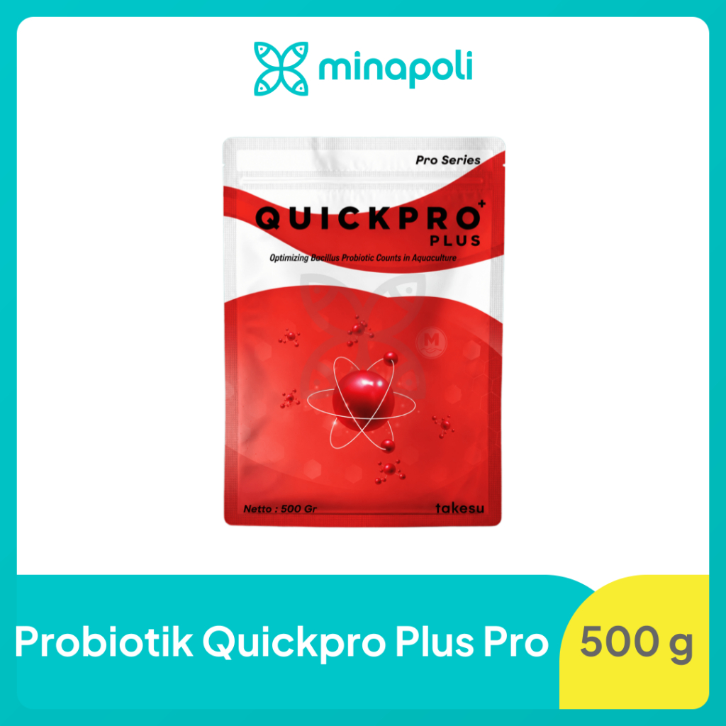 QuickPro Plus Takeshu Probiotik Bacillus untuk Udang dan Ikan Menjaga Kualitas Air Tambak dan Kolam 