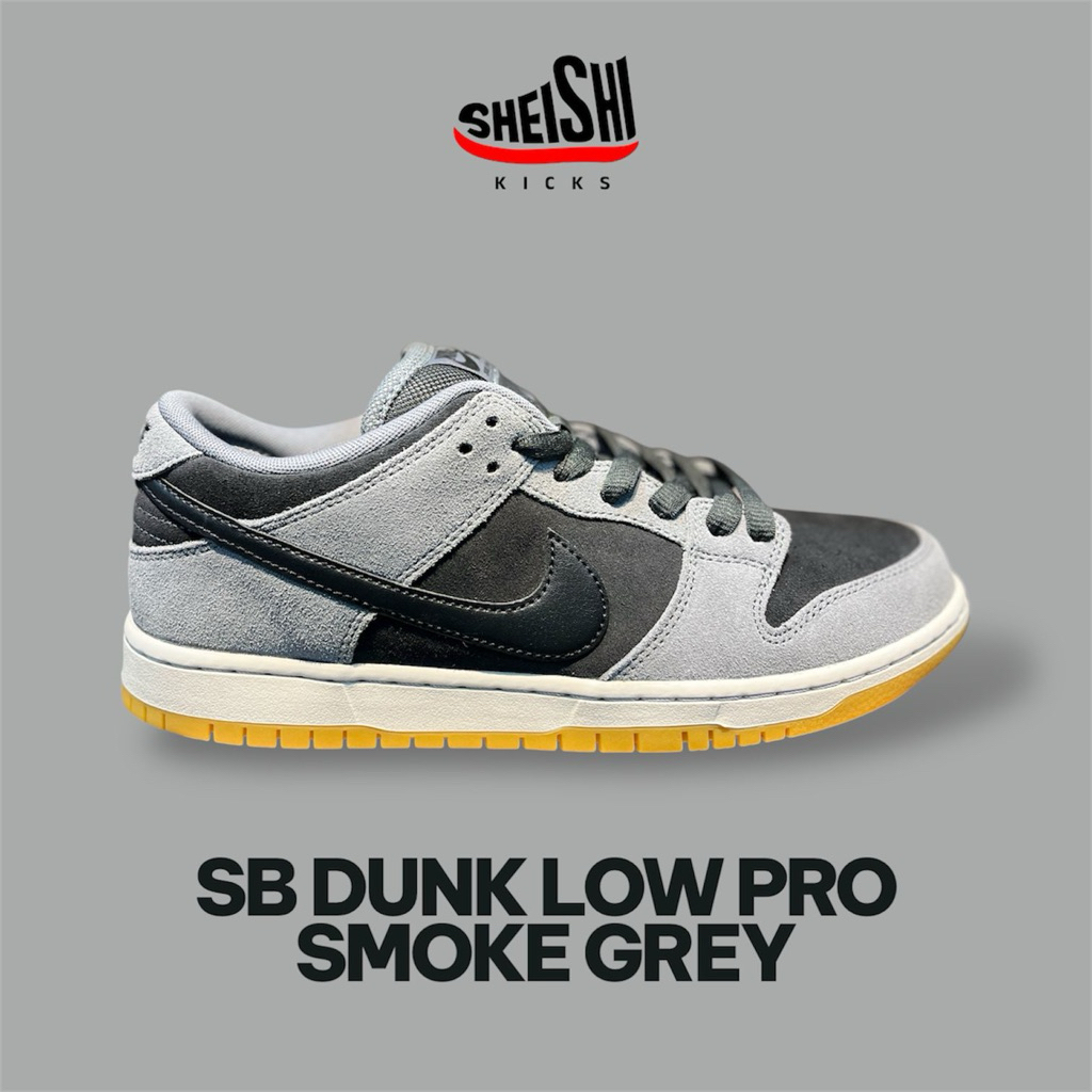 Sepatu Sneakers Pria SB Dunk Low Pro Smoke grey