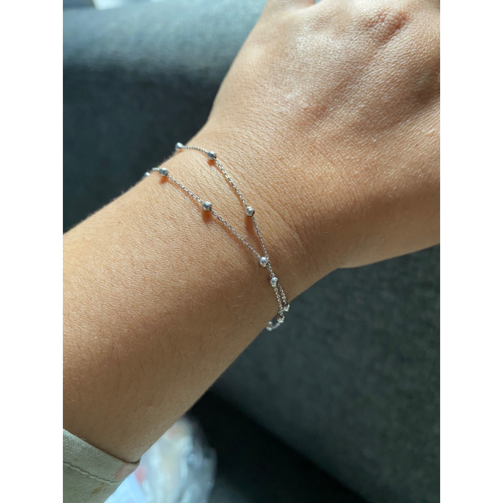 gelang emas putih ubs 8k asli