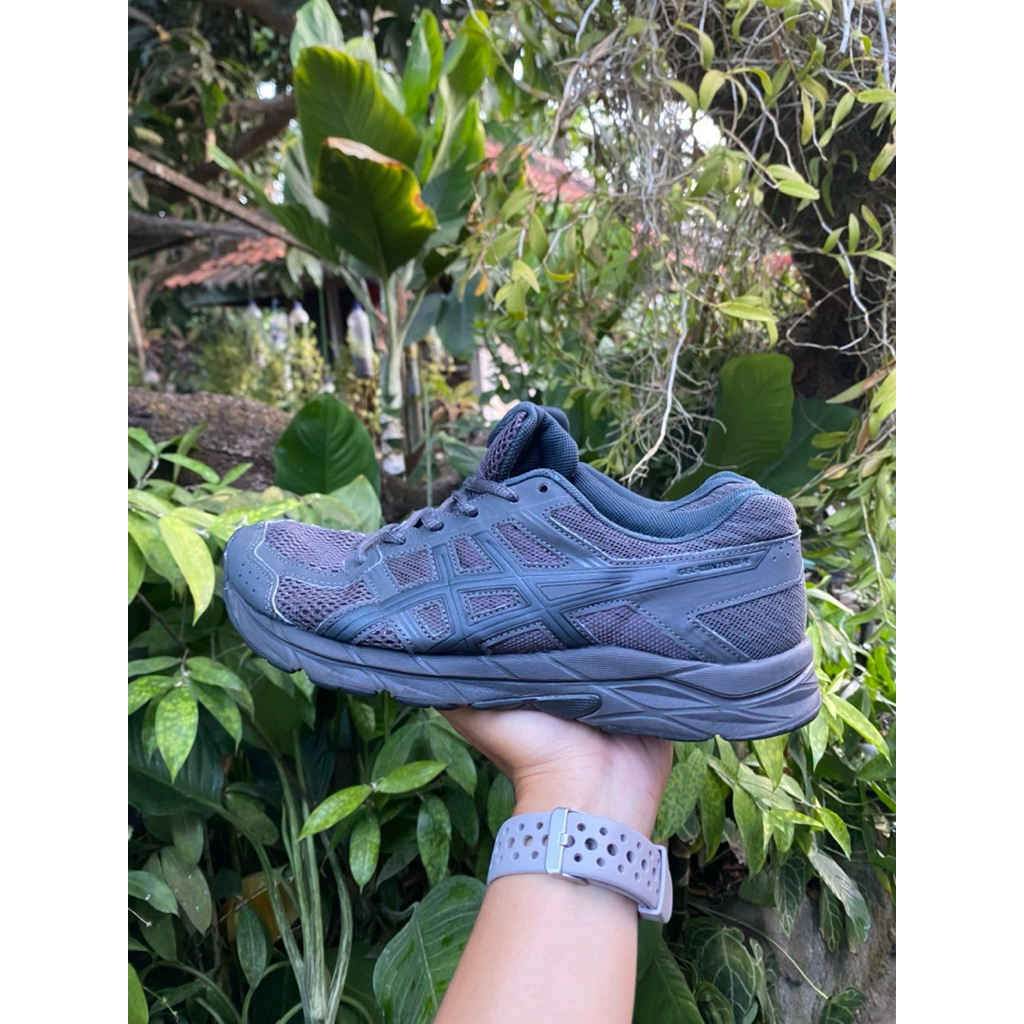 ASICS Gel Contend 4 Sepatu Lari Pria T715N.9590 Hitam Putih