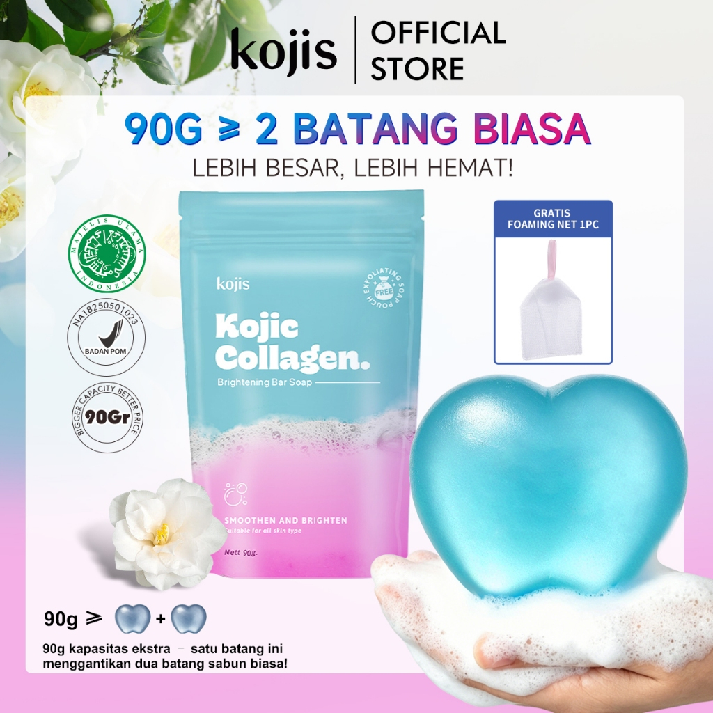 [Ready Stock][BPOM]Kojis Kojic Collagen Brightening Soap 90g ORI 100%
