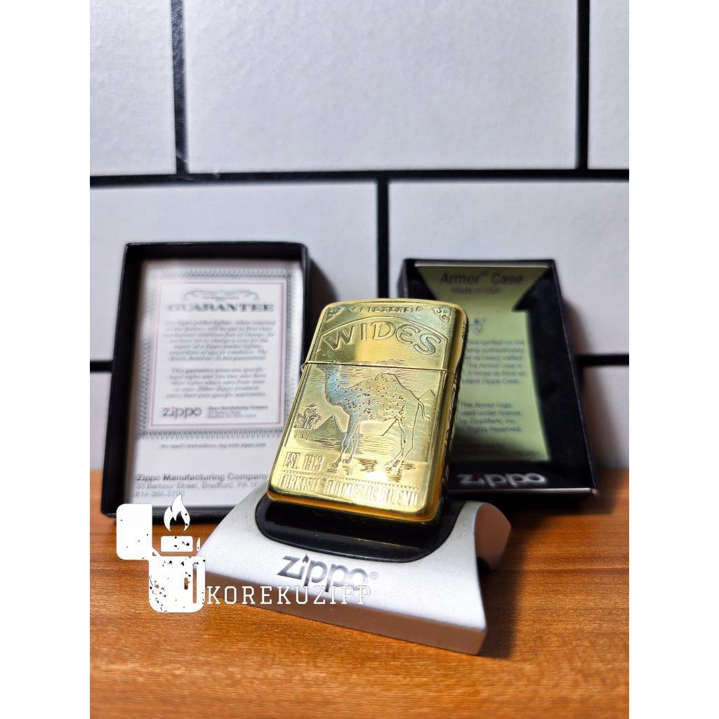 ZIPPO WIDES CAMEL TURKISH ORIGINAL PING SOUND WITH SEAL ORANGE GARANSI LIFETIME