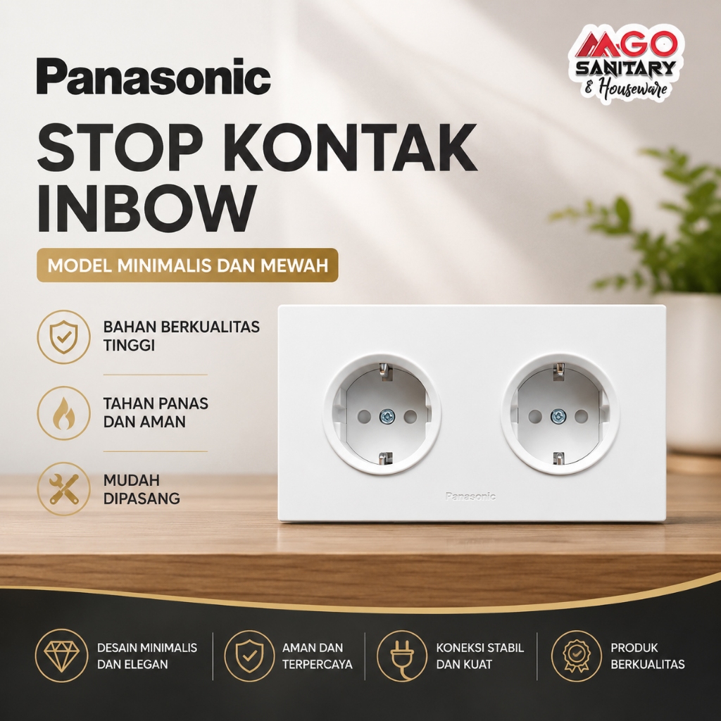 Panasonic Inbow Saklar & Stop Kontak Listrik Rumah