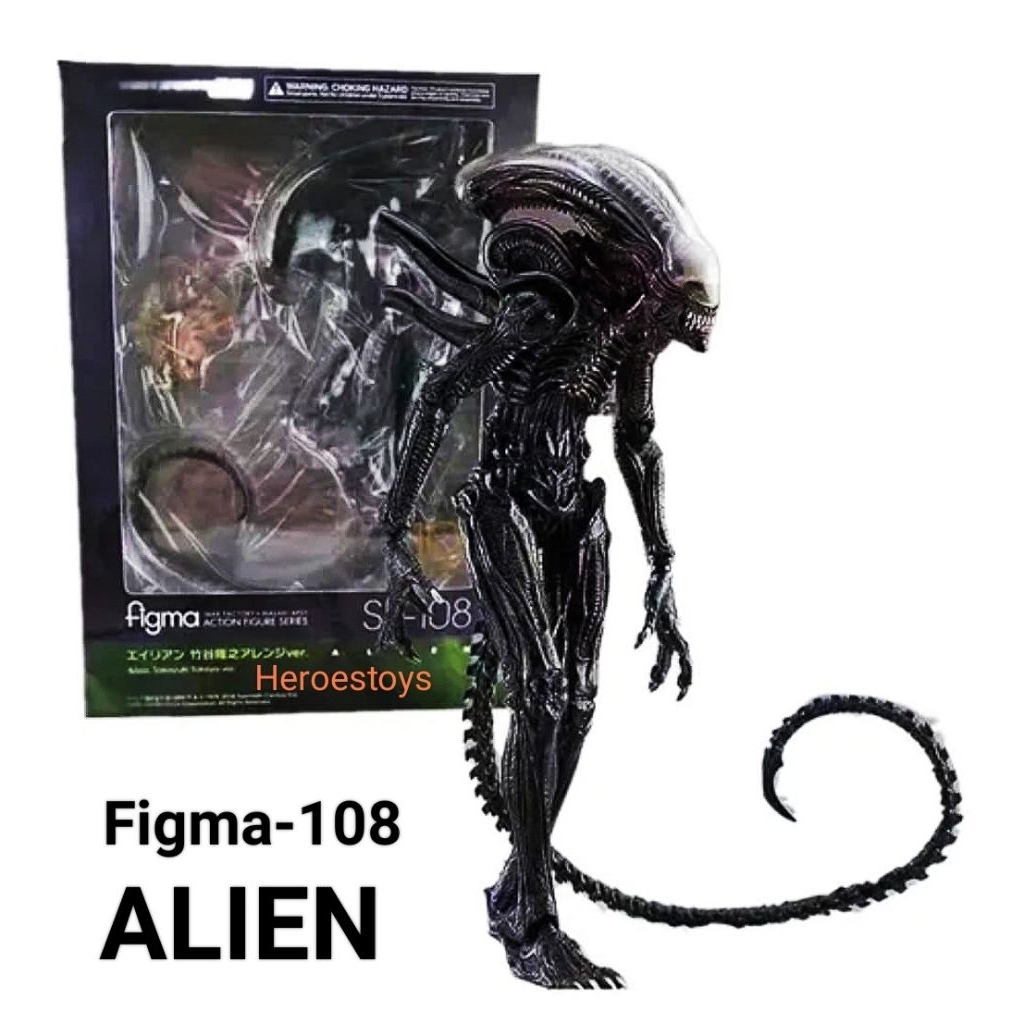 Figma Alien 108-sp Action Figure Alien Vs Predator Mainan SHF Alien