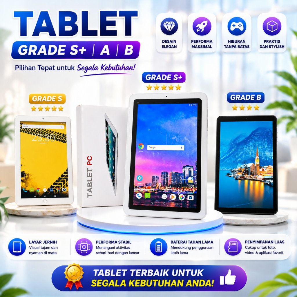 DISKON TABLET SECOND MEREK RANDOM TABLET SECOND NORMAL SIAP PAKAI/TABLET SECOND BERKUALITAS/BISA BAY