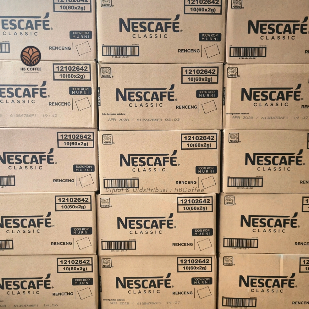 1 DUS ( 600 SACHET ) NESCAFE CLASSIC NESCAFE SACHET KOPI NESCAFE KOPI NESCAFE SACHET