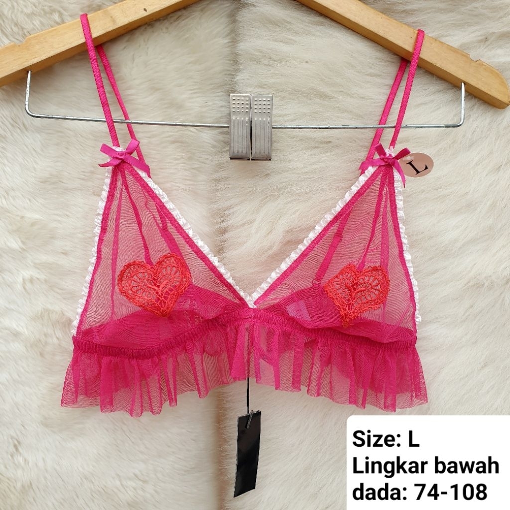 EBLIN Nipplets Bra Mesh Transparan Pretty Sexy Coquette