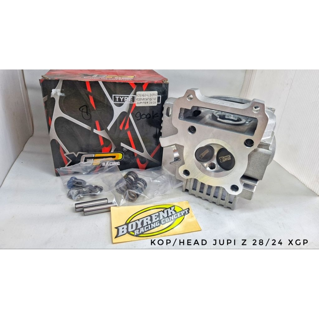 CYLINDER HEAD KOP JUPITER Z 28 24 XGP CYL HEAD KOP JUPITER Z SUDUT KLEP 28 24 XGP SET VEGA R CRYPTON