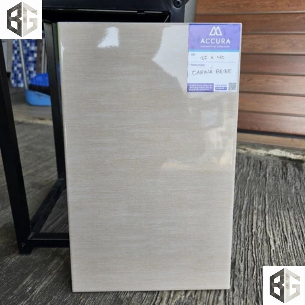 Keramik Dinding 25x40 Carina Beige | Keramik Dapur & Kamar Mandi Premium