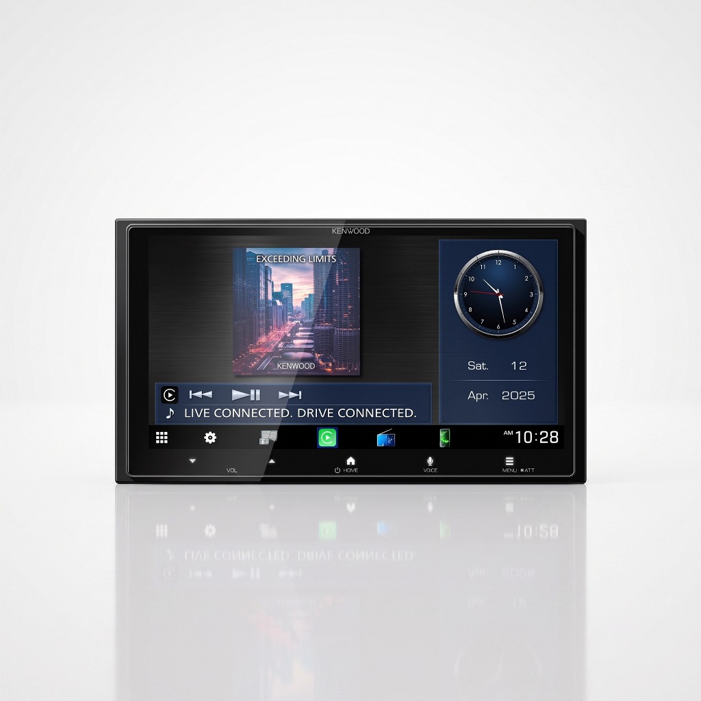 Head Unit Double Din Kenwood DMX7525S 6.92" HD Wireless CarPlay Android Auto