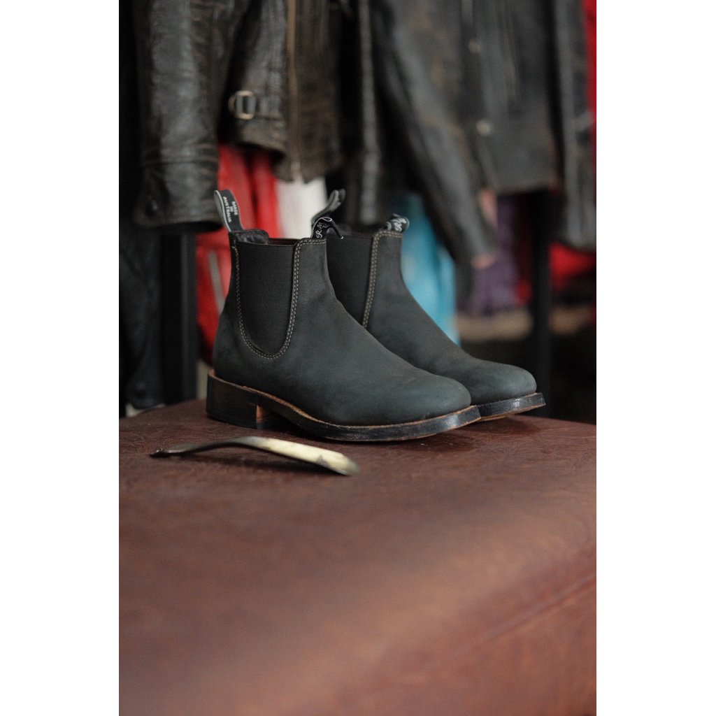 RM Williams Arnhem Black Nubuck Original Made in Australia