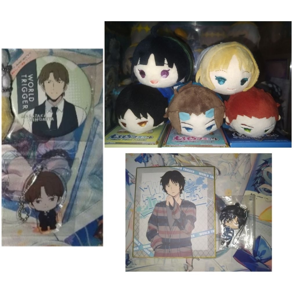 World Trigger Mochimochi Mascot Jin Yuichi Nasu Rei Rubber Strap Karasuma Kyousuke Ninomiya Masataka