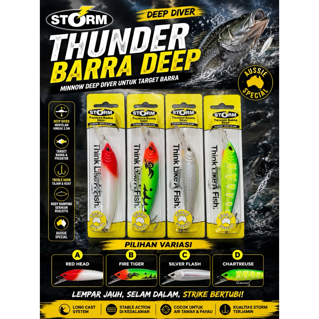 UMPAN STORM THUNDER BARRA DEEP