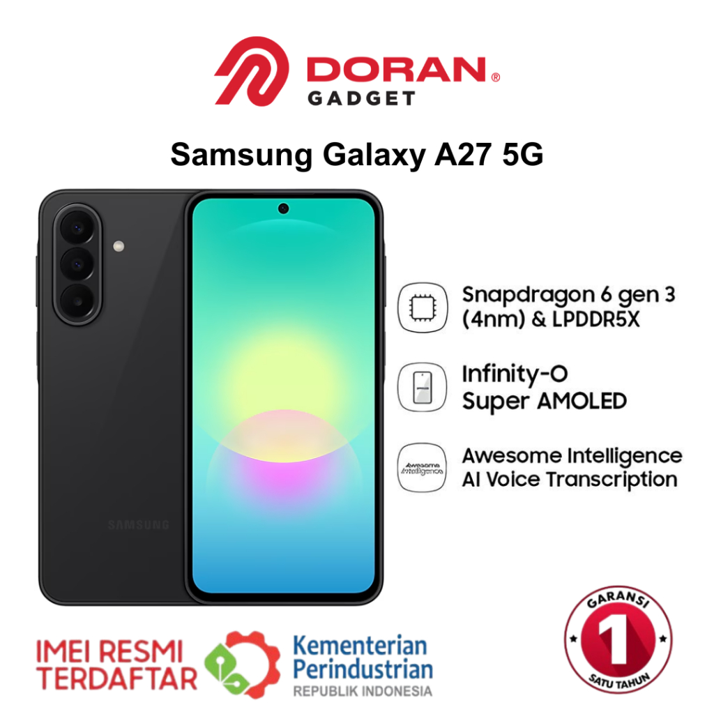 Samsung Galaxy A27 5G 6/128GB 8/256GB | Hp AI | IP64 | 5000 mAh - Garansi Resmi
