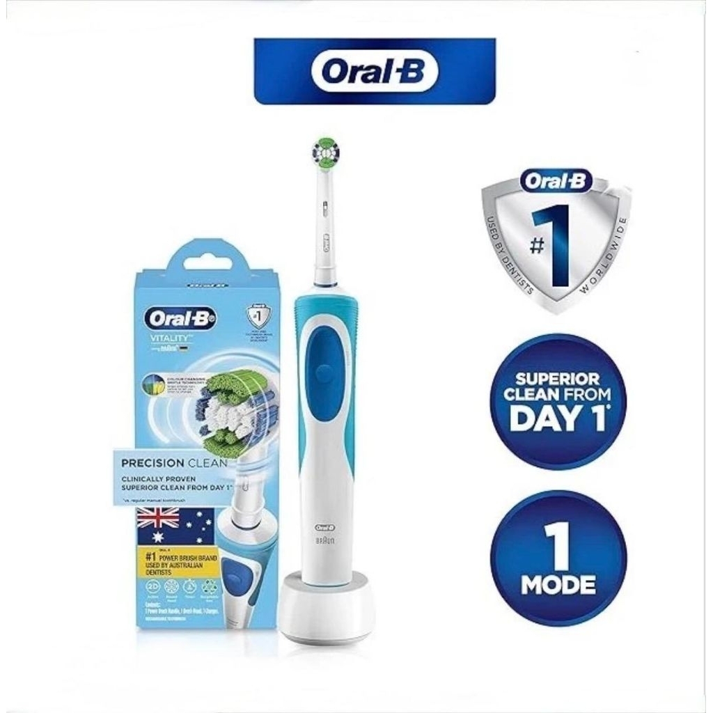 Oral-B Vitality Precision Clean Electric Toothbrush Sikat Gigi Elektrik