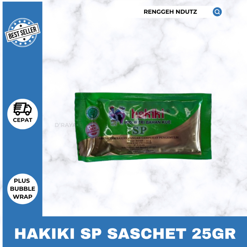 HAKIKI SP SACHET 25GR / PENGEMBANG PELEMBUT KUE