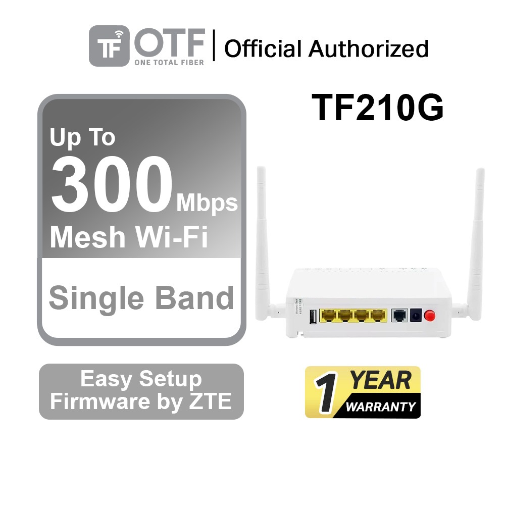 OTF TF210G XPON ONU 1GE 3FE 1POTS 1USB 1WIFI GPON EPON ONT