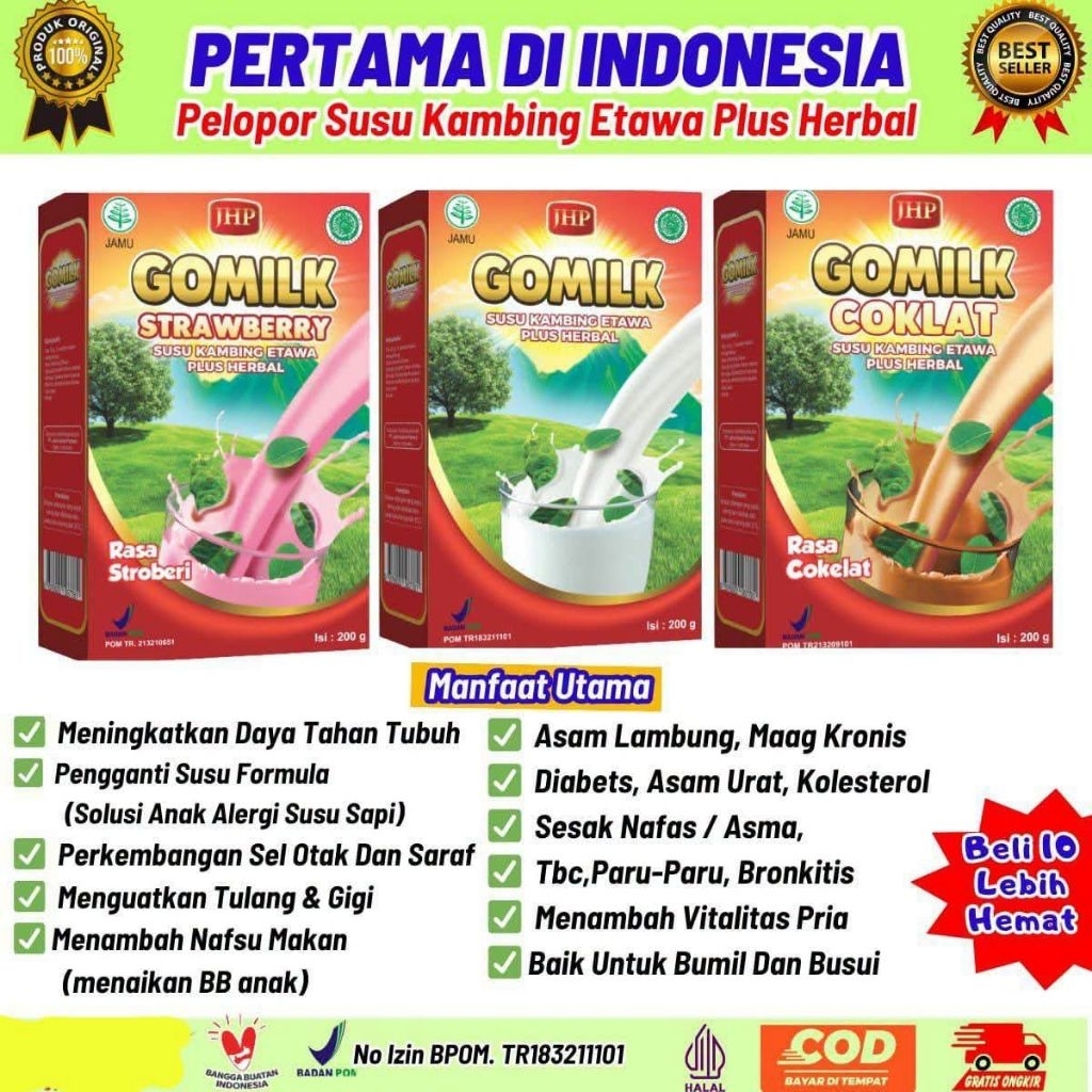 Gomilk susu kambing etawa