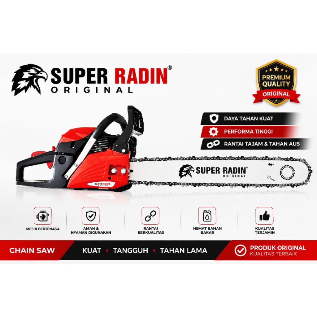 SUPER RADIN MESIN CHAINSAW GERGAJI KAYU 5800