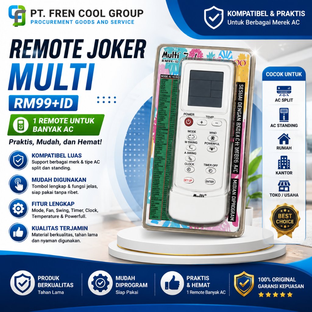 Remote AC Joker Multi Universal | Pengganti Remote AC Semua Merek | MEDAN