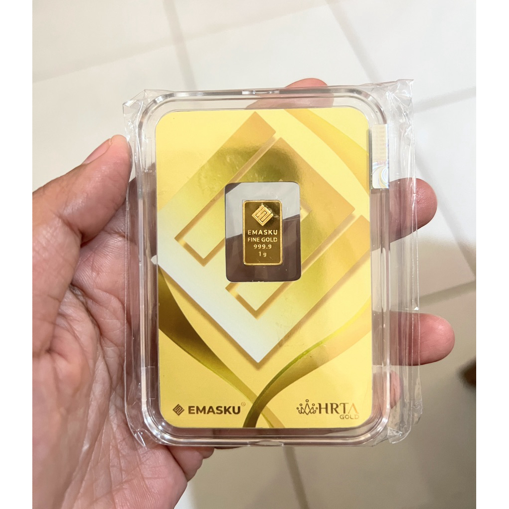 LM Emas Batangan EMASKU Hrta Gold Series 1 Gram Murni 999.9