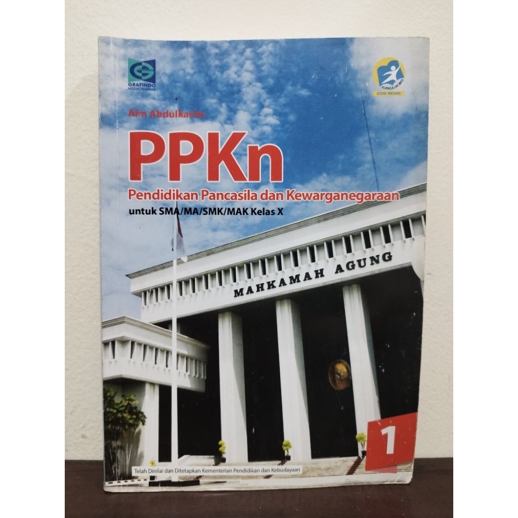 Buku Paket Pelajaran Bekas Grafindo PPKn SMA kelas 10