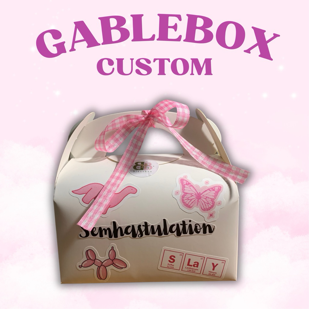 Gable box custom|Kado Sidang|Kado Wisuda|Gift Box