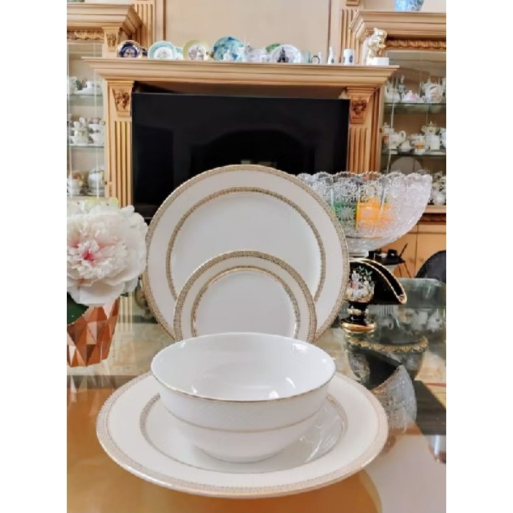 Dinner Set Saint James Marakesh Gold Piring Mangkok