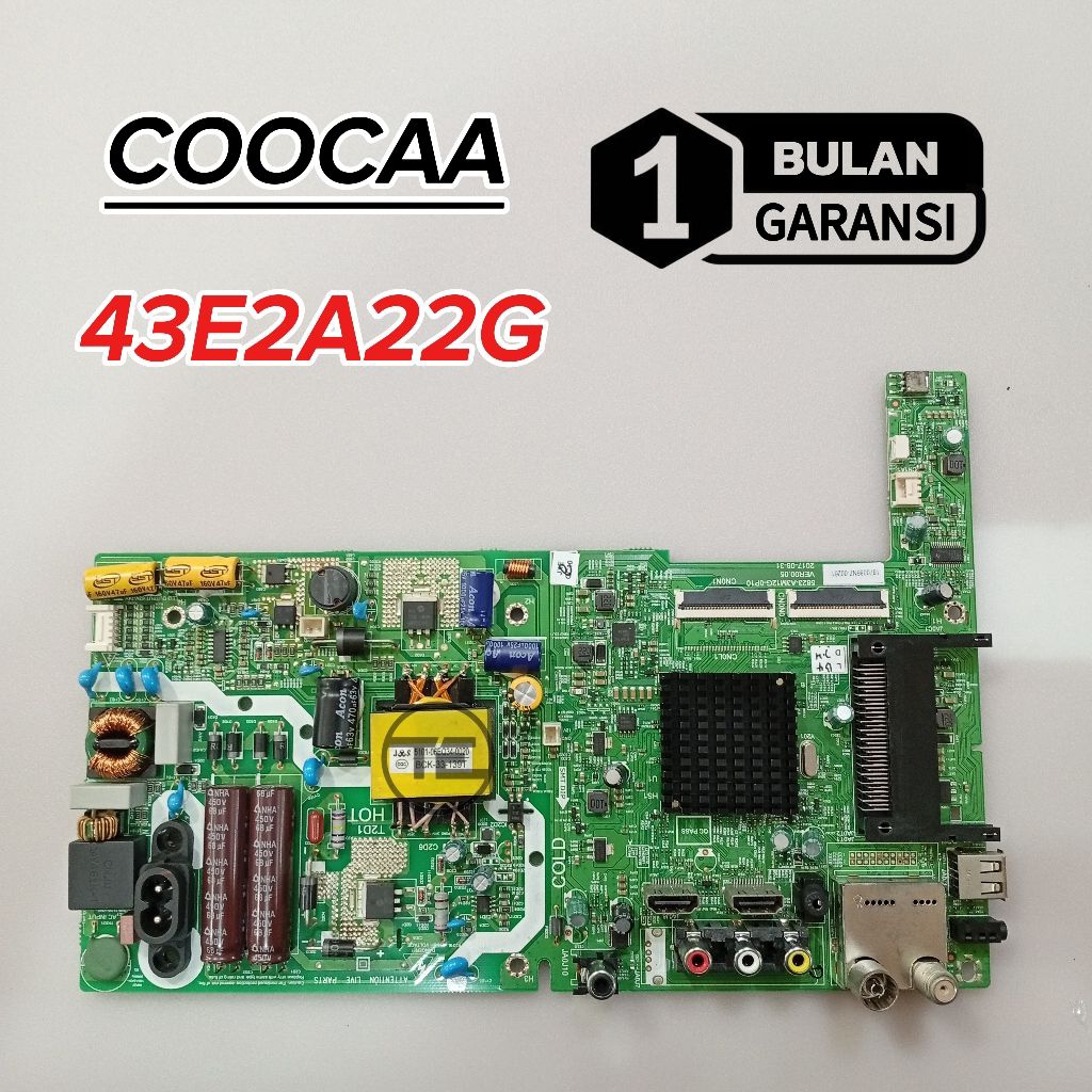 MB COOCAA 43E2A22G MESIN TV LED COOCAA 43E2A22G MAINBOARD MOTHERBOARD MODUL MOBO TV LED COOCAA