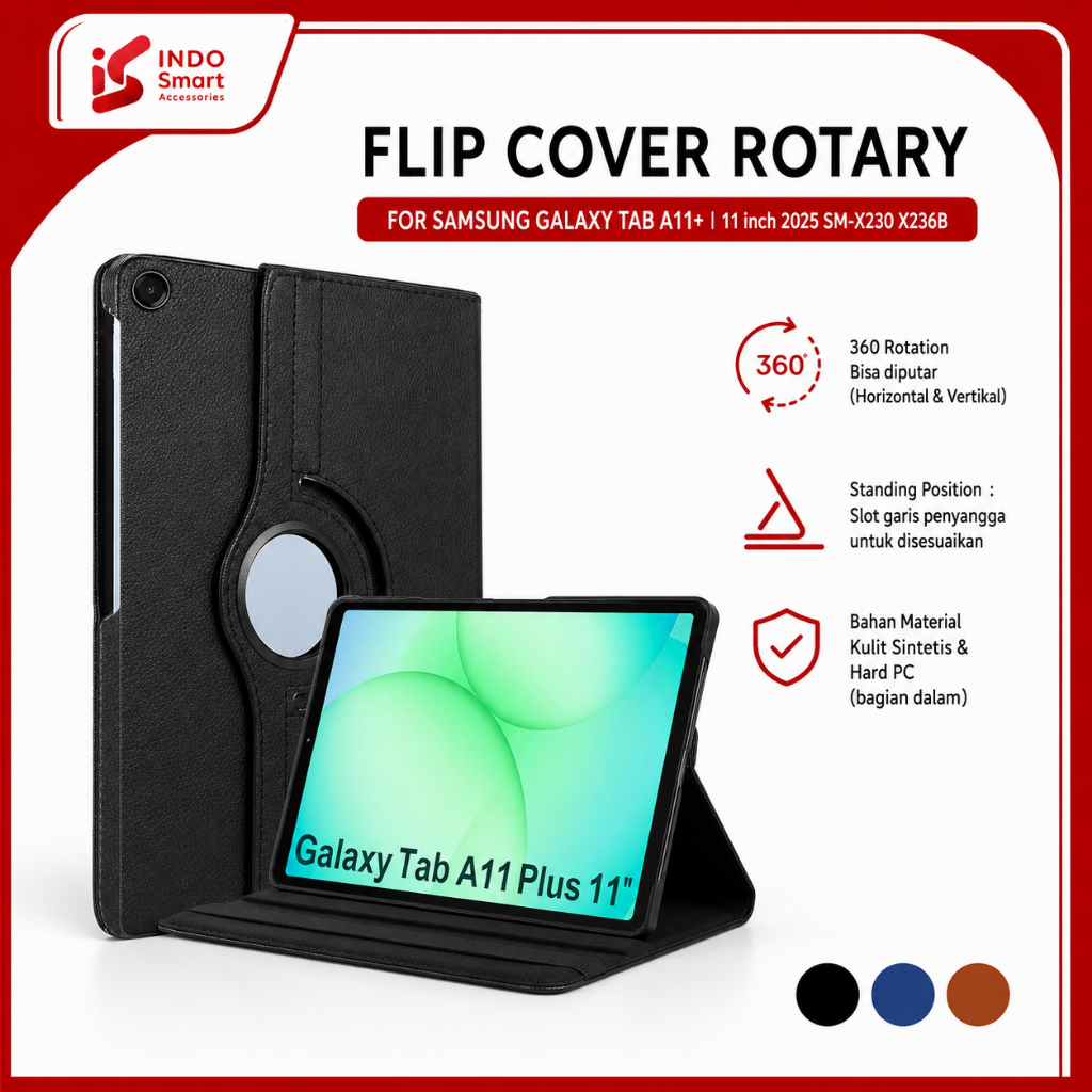 Samsung Tab A11 Plus | Case Samsung Galaxy Tab A11+ LTE | 11 inch Rotary Casing Flip Cover Standing