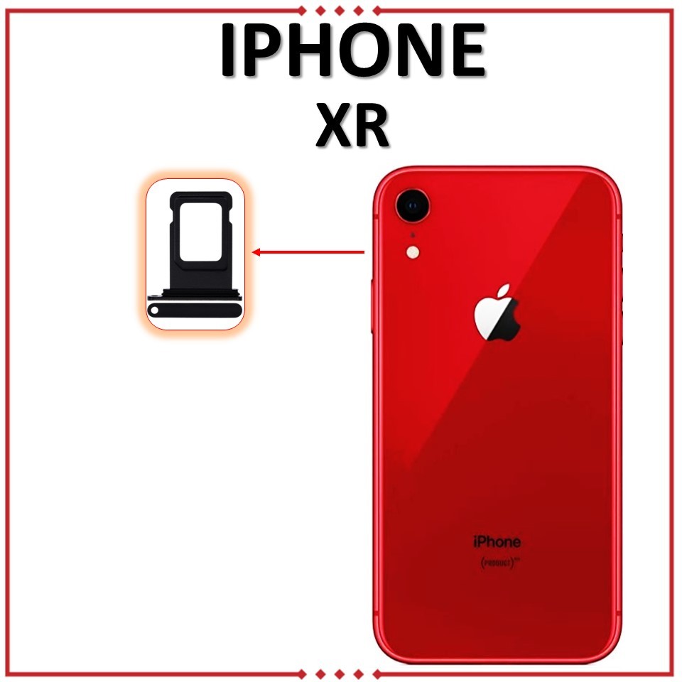 SIMTRAY / SIMLOCK / SIM HOLDER / SIM SLOT FOR XR (DUAL SIM) ORIGINAL 100%