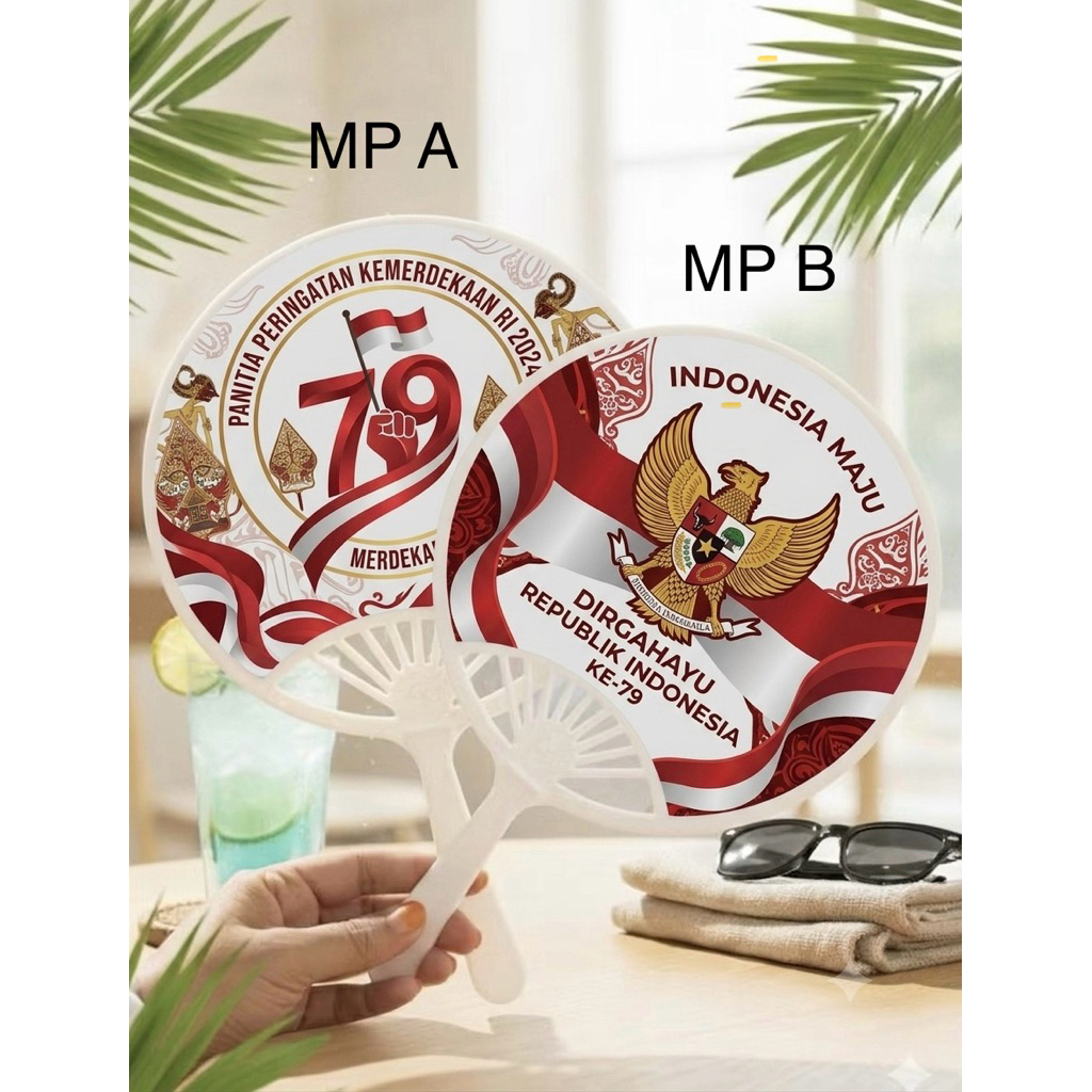 Kipas Tangan Custom - Kipas Tangan Hampers - Kipas Tangan Souvenir